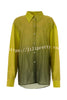 Moonlit Waltz Gradient Print Button Up Long Sleeve Loose Blouse