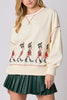 Christmas Soldier Sequined Long Sleeve Casual Sweatshirt
