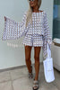 Bohemian Bell Sleeve Holiday Casual Loose Knitted Top