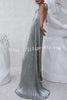 Elegant and Gorgeous Shimmer Fabric Halter A-line Maxi Dress
