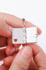 Fashionable Opening and Book Letter Heart Couple Necklace