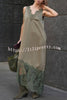 Luxury Winter Satin Lace Trim V-neck Sleeveless H-line Maxi Dress