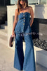 Jen Denim High Waist Pocketed Flare Leg Jeans