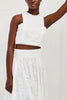 Paris Dreaming Embroidered Lace Crop Tank Top