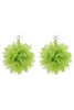 Fashion Holiday Fabric Floral Pearl Earrings