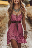 Fashionable Suspender Sleeveless Waist-hugging Casual Mini Dress