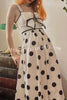 Bow Swimsuit and Elastic Waist Spotted One Piece Swimsuit + Skirt