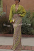 Moonlit Waltz Gradient Print Button Up Long Sleeve Loose Blouse