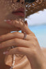 Fashionable Double-layer Inlaid Rhinestone Pearl Ring