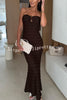 Sexy Off-shoulder Backless Slim Fit Elegant Maxi Dress