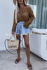 Boho Chic Hollow Out Pattern Long Sleeve Loose Top