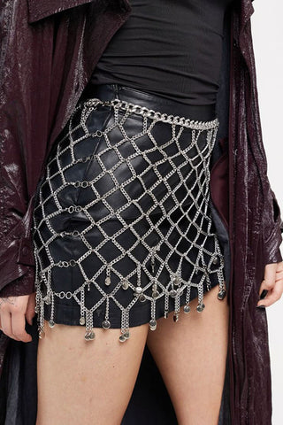 Sexy Metal Fishnet Waist Chain