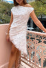 Bachelor Party Dandelion Flower One Shoulder Ruched Mini Dress