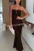 Sexy Off-shoulder Backless Slim Fit Elegant Maxi Dress