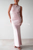 Solid Color Sexy Backless Lace-up Elegant Slim Maxi Dress
