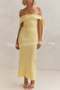 Mina Side Tie-up Strapless Tailored Stretch Maxi Dress