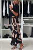 Breezy Composure Unique Print High Rise Elastic Waist Maxi Skirt