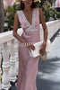 Elevate Your Elegance Satin Lace Trim Back Tie-up Midi Dress