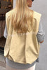 Fashionable Loose Sleeveless Pocket Casual Vest