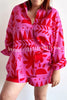 Altos Unique Printed Pocket Shirt and Elastic Waist Shorts Set