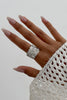 Fashionable Hollow Diamond Irregular Retro Ring