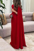 Solid Color Elegant Single Long Sleeve Ribbon Slim Maxi Dress