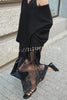 Luxury Winter Satin Lace Trim V-neck Sleeveless H-line Maxi Dress