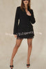 Pure and Beautiful Double-breasted Long Sleeve Lapel Blazer Mini Dress