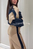 Chill Whispers Denim Patchwork Sweatshirt Fabric Zipper Long Sleeve Pocket Loose Jacket