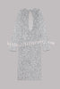 Ignite Sparkly Nights Sequin Extra Long Sleeve Open Back Loose Midi Dress