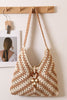 Ethnic Colorful Granny Check Woven Bag