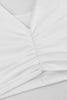 V Neck Fake Two-piece Crop Top Hollow Out Pants Set