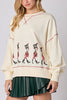 Christmas Soldier Sequined Long Sleeve Casual Sweatshirt