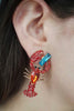 Fashionable Diamond Lobster-shaped Holiday Earrings