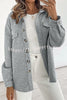 Lugogne Relaxed Lapel Oversized Long Sleeve Shirt