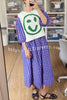 Always Happy Face Knit Unique Pattern Versatile Loose Tank Top