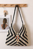 Ethnic Colorful Granny Check Woven Bag