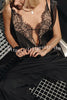 Versatile and Elegant Items Lace Petal Trim Cutout V-neck Slip Loose Tank