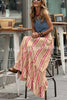 Better Understand Printed Drawstring Waist Pocket Maxi Dress