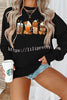 Halloween Creative Print Casual Long Sleeved Sweatshirt