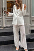 City Skyline Botton Up Long Sleeve Pocket Lapel Loose Blazer