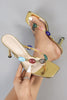 Fashionable Beaded Stiletto Sexy Sandals