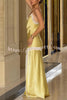 Sweet Trend Satin Lace Trim V-neck Slit Slip Maxi Dress