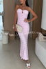 Sexy Off-shoulder Backless Slim Fit Elegant Maxi Dress