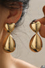 Simple Love Drop-shaped Metal Earrings