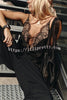 Versatile and Elegant Items Lace Petal Trim Cutout V-neck Slip Loose Tank