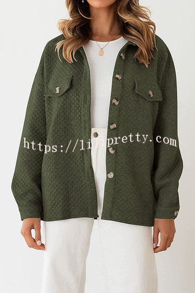 Lugogne Relaxed Lapel Oversized Long Sleeve Shirt
