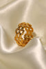 Fashionable Hollow Luxury Stainless Steel Ring