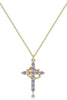 Elegant Pearl Beaded Tassel Heart Chain Necklace