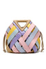 Fashion Triangle Woven Large-capacity Handbag